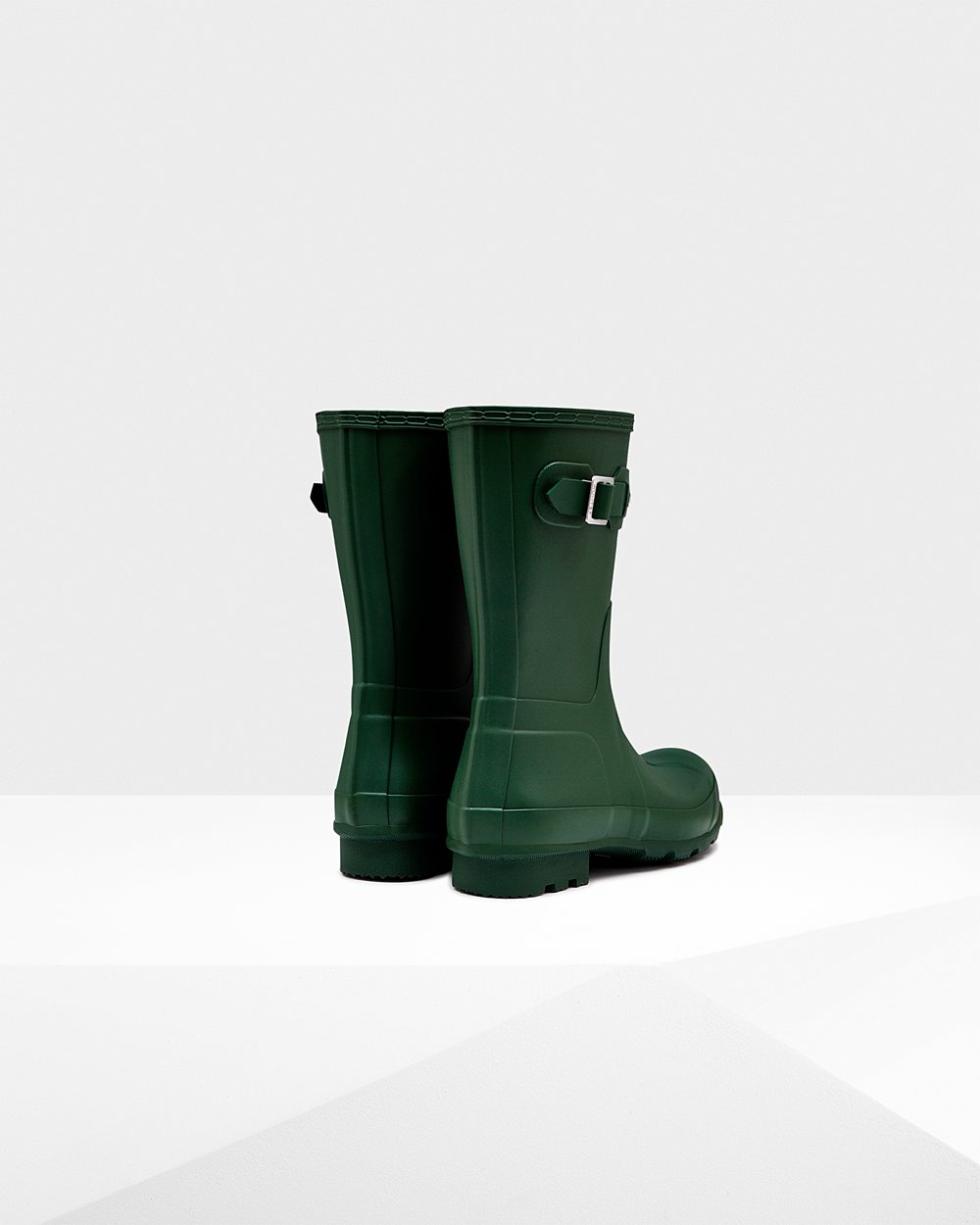 Hunter Original Short Rain Boots - Sale Mens Green - AUYICR856